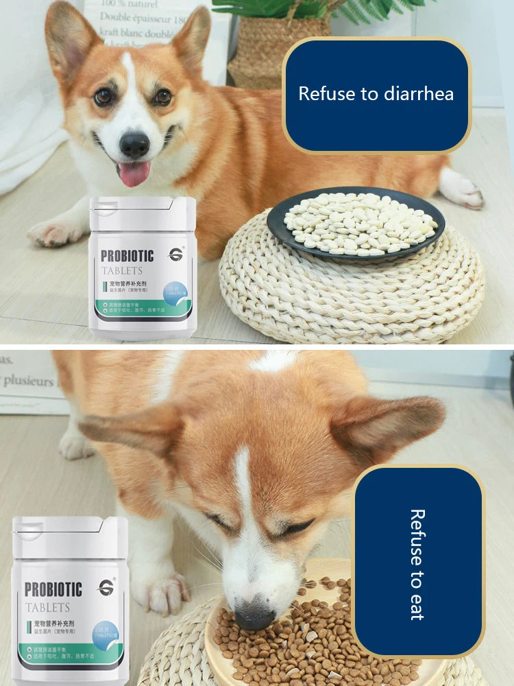 Probiotics for Pet Dogs Gastrointestinal Bao Cat Digestive Tablets