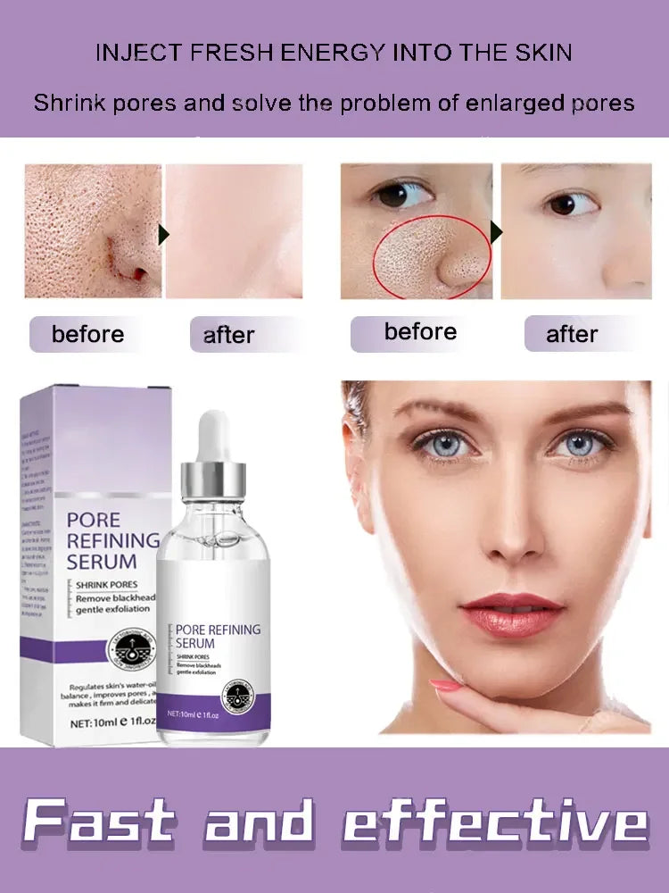 Face Pore Shrinking Serum Shrink Pores Lactobionic Acid Firming Moisturizing Essence