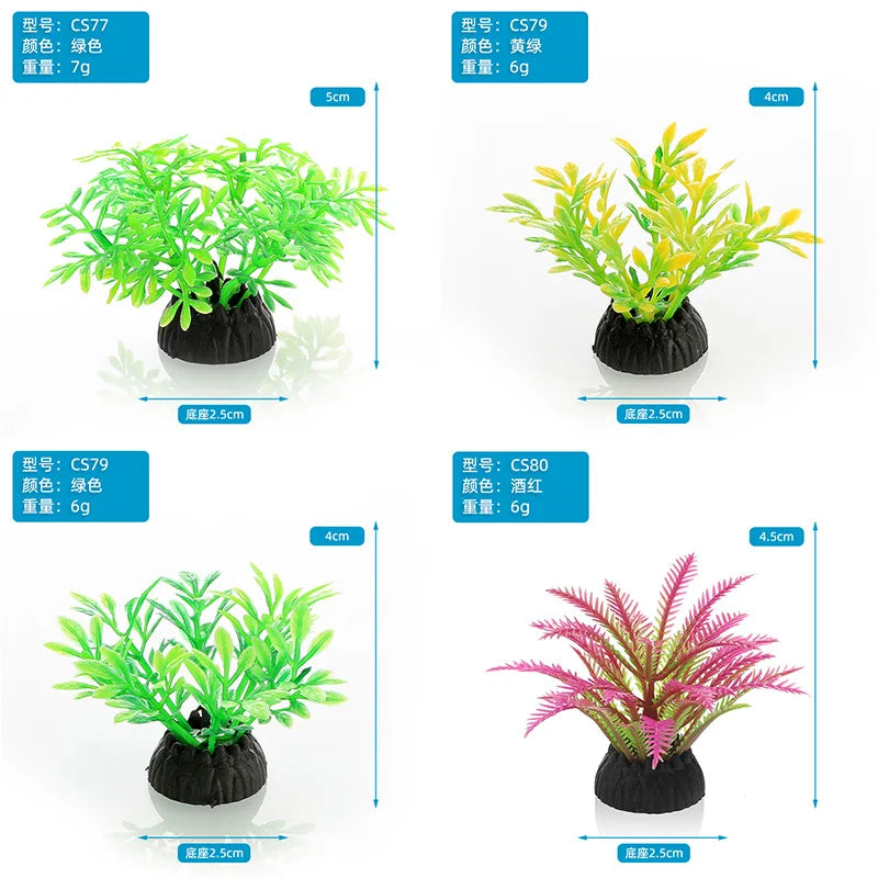 PVC Aquarium Decorative Simulation Artificial Leaves Plant Environmental Protection Materials Aquarium Decorative Accessories