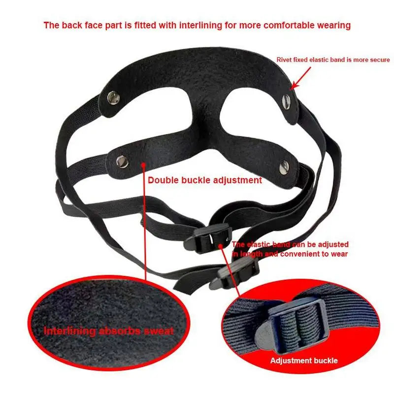 1 Pcs Football Face Mask Nose Guard Face Shield Sports Face Mask Face Shield Protects Adjustable Face Mask Cycling Mask