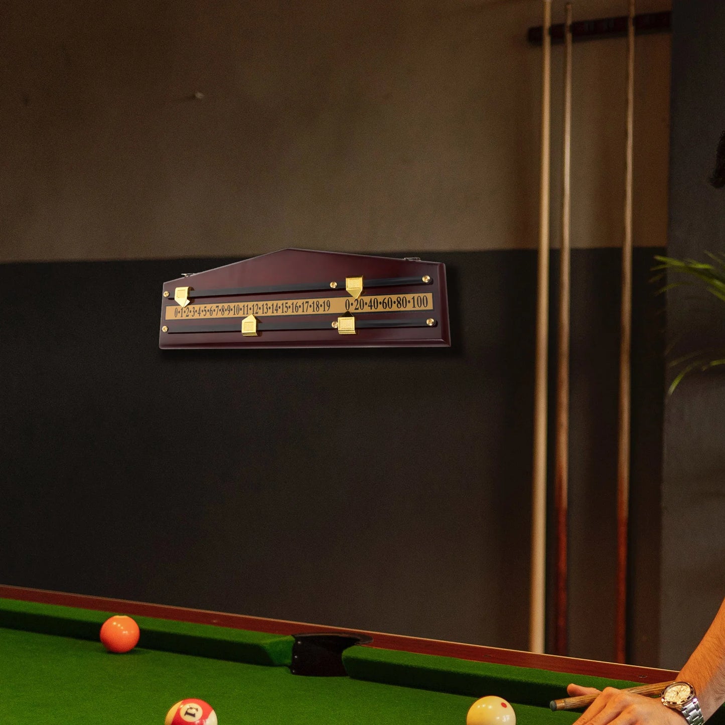 Billiards Scoreboard Wall-mounted Reusable Snooker Scorekeepers Table Supplies Accessories Portable Football