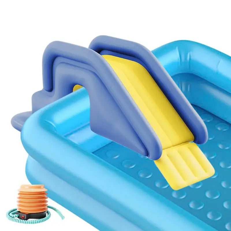 Inflatable Pool Slide Kids Fun Outdoor Anti-Tipping Waterpark Slides Toy Summer Inflated Water Slides Swimming Pool Accessories