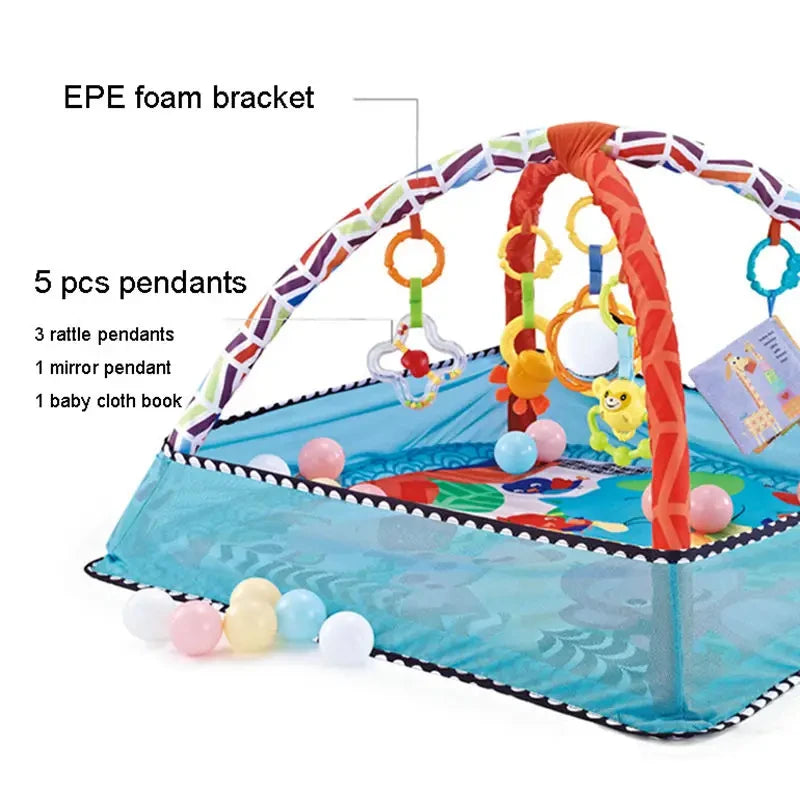 Multifunctional Baby Fitness Frame Infant Rug Enlightenment Toys Game Carpet Early Education Mat Fence Crawling Mat Toys Gift