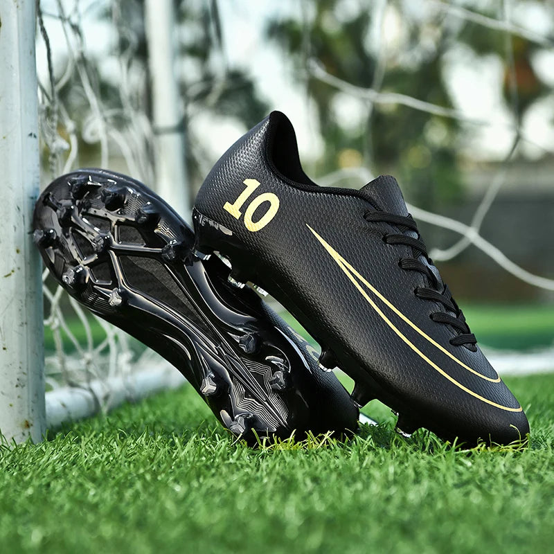 Soccer Cleats Professional Men's Sneakers Soccer Shoes Outdoor Grass Training Drop Shipping Long Spikes Football Boots Kids Boys