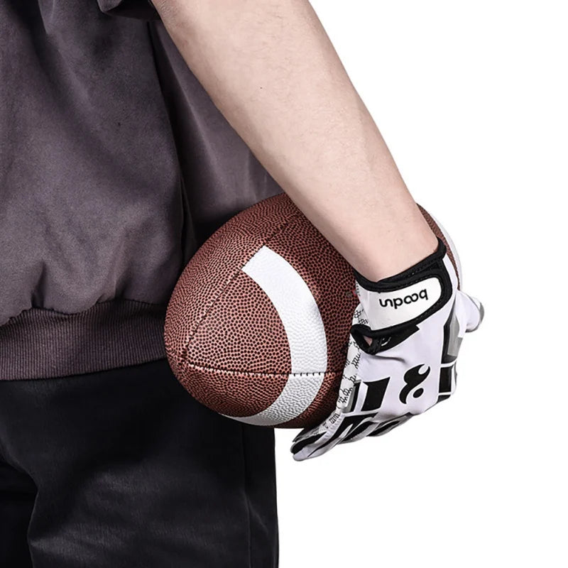 Sport Gloves Adult Youth Breathable Anti-slip Full Finger Silicone Baseball American Football Gloves Adjustable Wristband Gloves