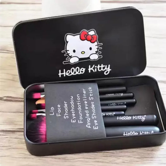 Cartoon Hello Kitty Makeup Brushes Fashion Anime Sanrio Y2k Accessories Kitty Stuff Women Beauty Tools Girls Gift Gift Box