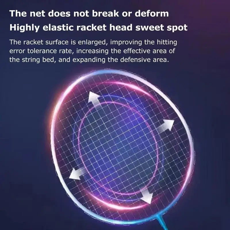 Badminton Racket Set Ultra Light Durable 2 Player Racke Set Professional Badminton Rackets And Carrying Bag For Adults Kids