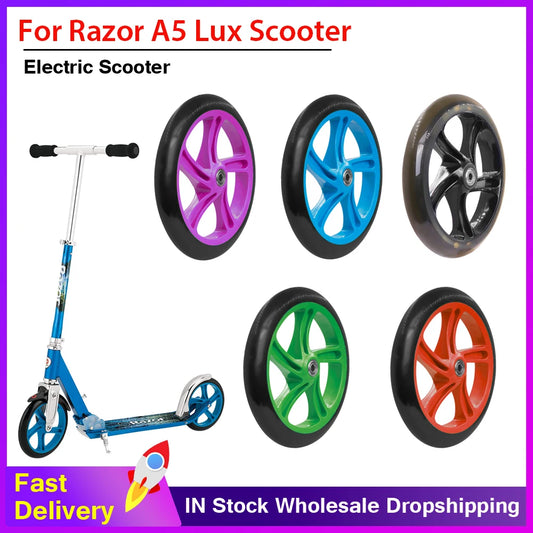 200mm Adult Scooter Wheels for Razor and Adult Foldable Kick Scooters Wheel Durable PU Skateboard Rodas with ABEC7 Bearing