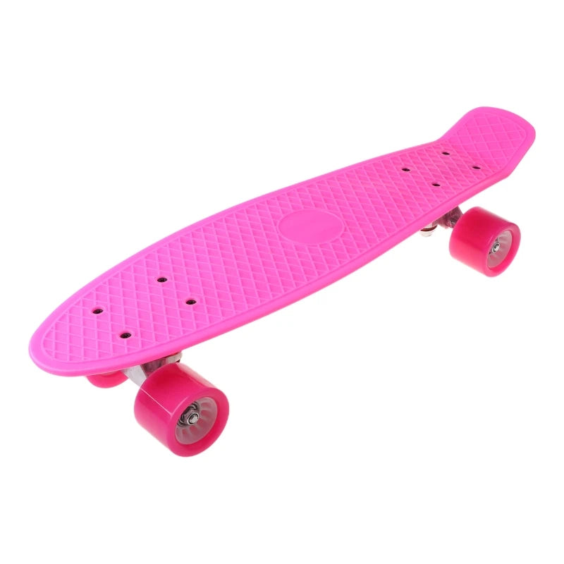 22 inch Four-wheel Skateboard Single-Warp Kick Skate Board for Beginners