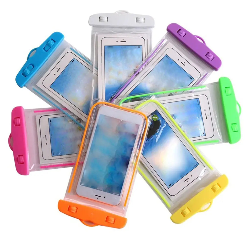 4-6.5 Inch Summer Luminous Waterproof Pouch For Cell Phone Swimming Surfing Gadget Beach Dry Bag Phone Case Cover Camping Holder