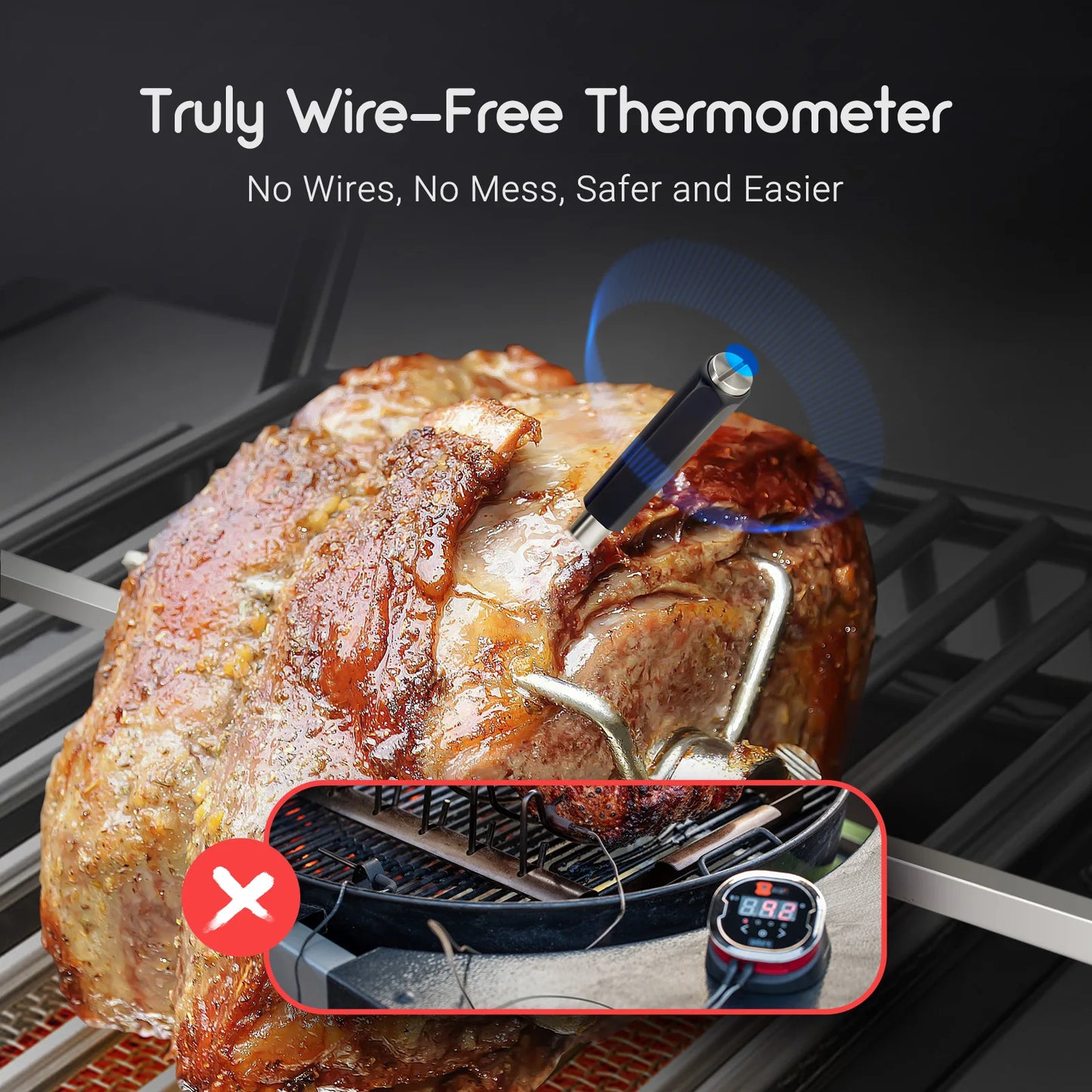 New Wireless Thermometer for Oven-Grill-BBQ