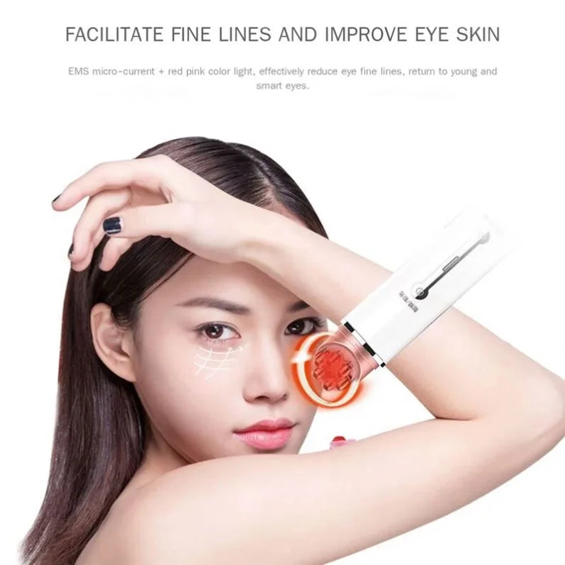 LED Photon Therapy High Vibration Eye Massage Instrument  EMS Heating Massage Skin Beauty Lifting Anti-Wrinkle Face Eye Massager