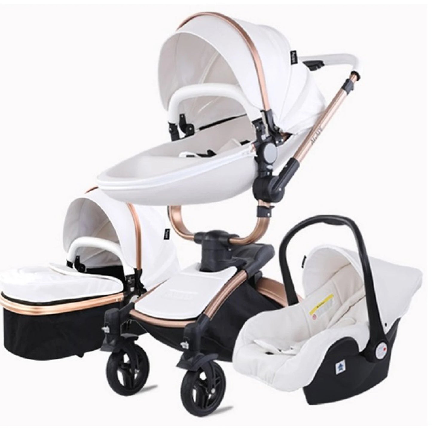 Baby Stroller 3 in 1 Baby Car Luxury High Landscape Baby Stroller Waterproof Safety Newborn Stroller Travel Pram Baby Carriage