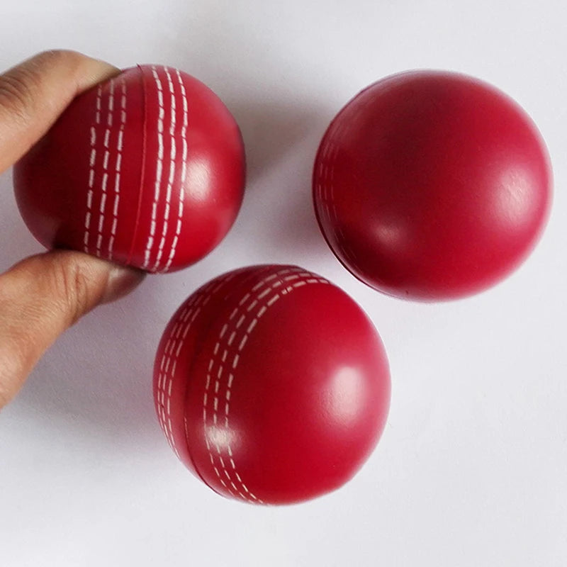 1PC 6.3CM Bounce Durable Playing Training Practice Attractive Traditional Seams All Age Players Cricket Ball Funny Soft PU