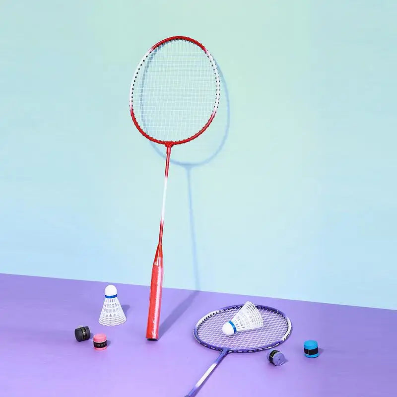 Badminton Rackets Set 2 Player Badminton Racquets Set Indoor Badminton Set Sports Gear For Adults Teenagers Children Recreation