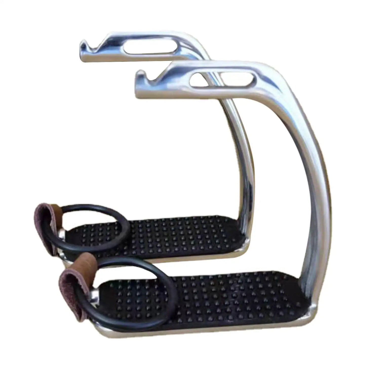 Horse Riding Stirrups 2Pieces Durable Training Tool Hose Saddle Safety Stirrup for Equestrian Sports Outdoor Men and Women