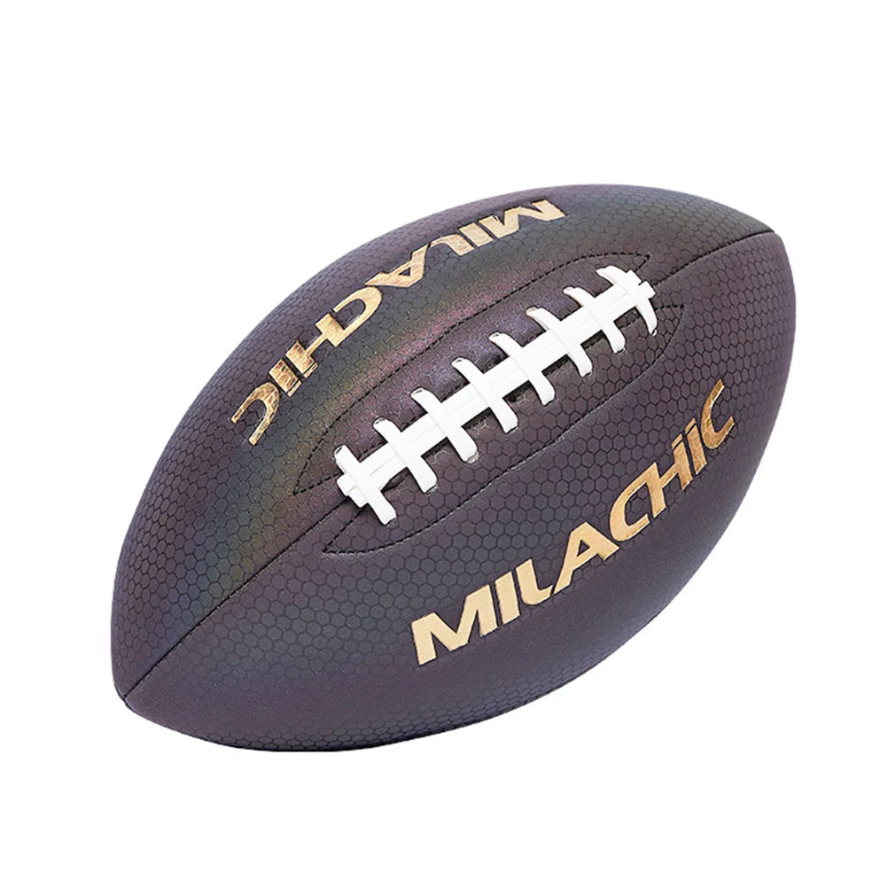Size 6 American Football Rugby Ball Footbll Competition Training Practice Rugby Ball Team Sports Reflective Rugby Football