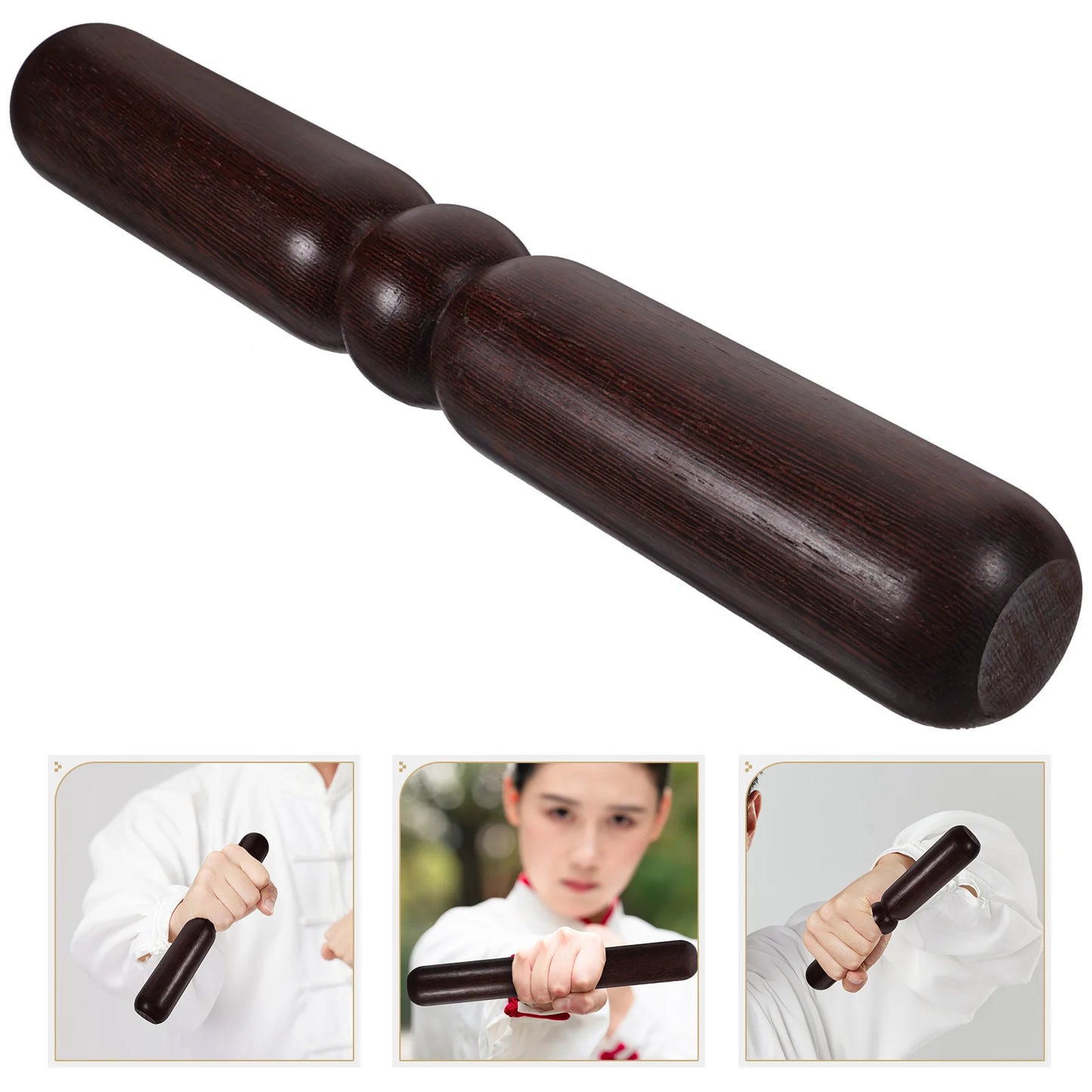 Tai Chi Ruler Wooden Stick Fitness Equipment Wear-resistant Exercise Daily Use Sturdy Household Kungfu Bar