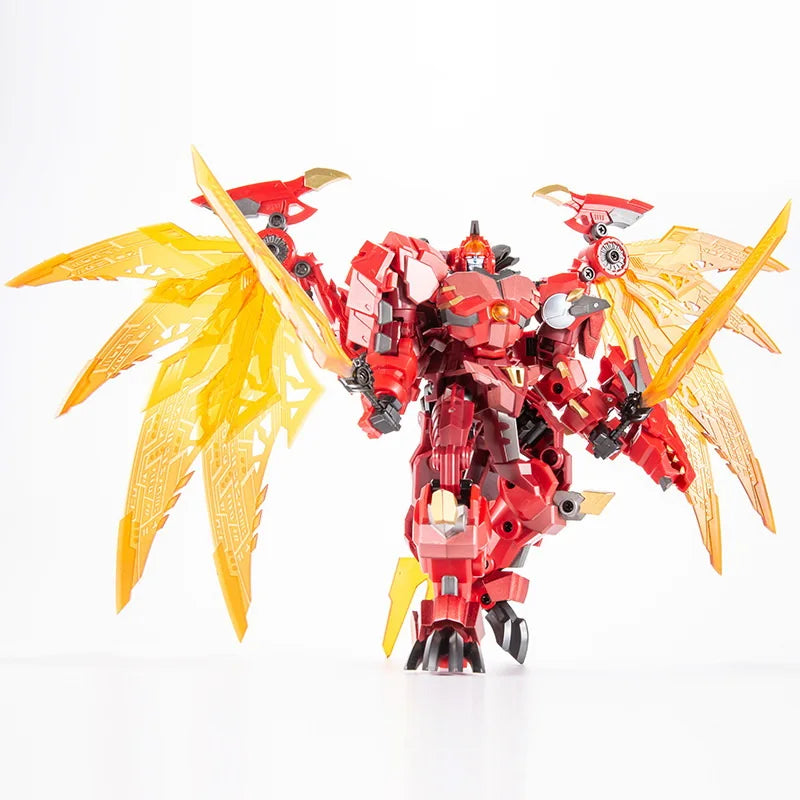 Transformation Toys JINBAO Flame Red Dragon Blue Ice Dinosaur Beast Wars 8871 DX09 DF07 Action Figure Model Robot Deformation OP