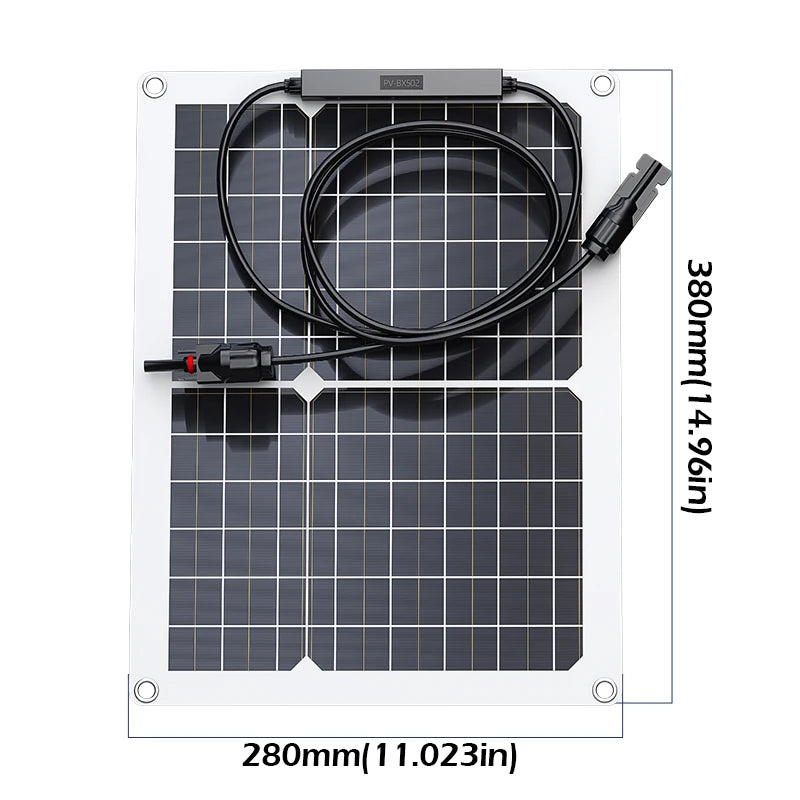 600W Solar Panel 18V Flexible Solar Panel With 10A-100A Controller Suitable for Mobile Phones Car And RV Solar Panel Charger