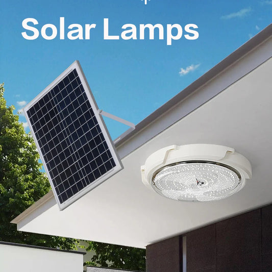 Solar lights Indoor Home Top Ceiling House Outdoor Garden pandent light Panel Lamp Fixture For Corridor Garden Living Room