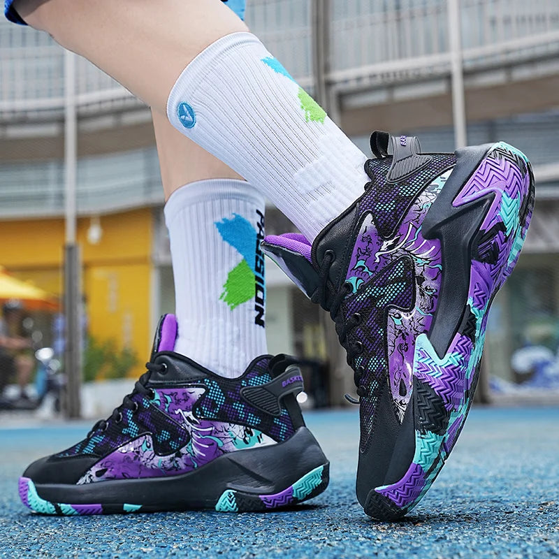 Men's casual sports shoes, basketball shoes, breathable and comfortable sports shoes, training sports basketball shoes, men's ca