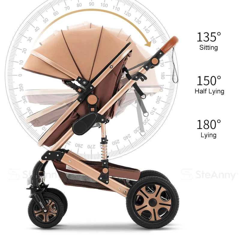 Baby Stroller Combo Car Seat Travel System Wagon Stroller Free Shipping Pram Portable  baby Carriage Bassinet Pram