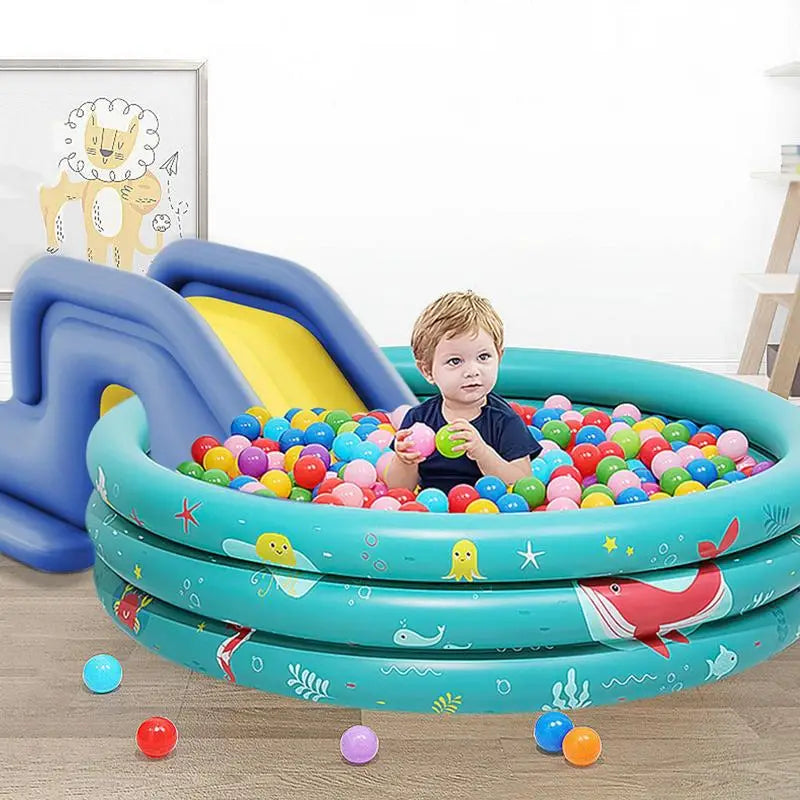 Inflatable Pool Slide Kids Fun Outdoor Anti-Tipping Waterpark Slides Toy Summer Inflated Water Slides Swimming Pool Accessories