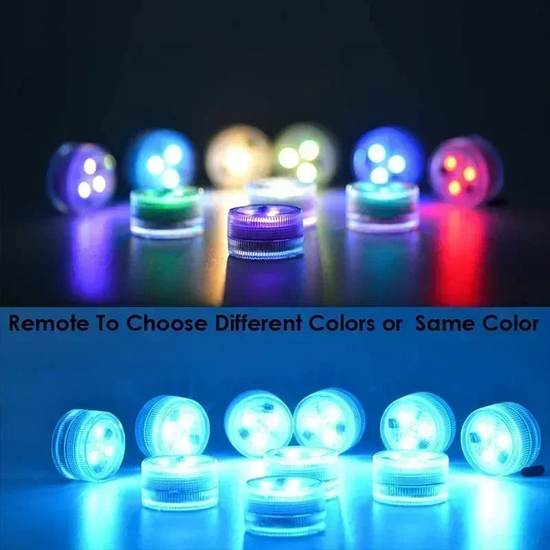 LED Car Interior Ambient Light Remote Control Decoration Auto Roof Foot Atmosphere Lamp Bicycle Tail Light  Wireless Adhesive