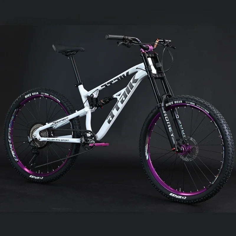 27.5 Inch Aluminum Alloy DH MTB Bike Soft Tail Thru Axle Bike 11 Speed Frame Mountain Bicycle Hydraulic Disc Brake Cross Country