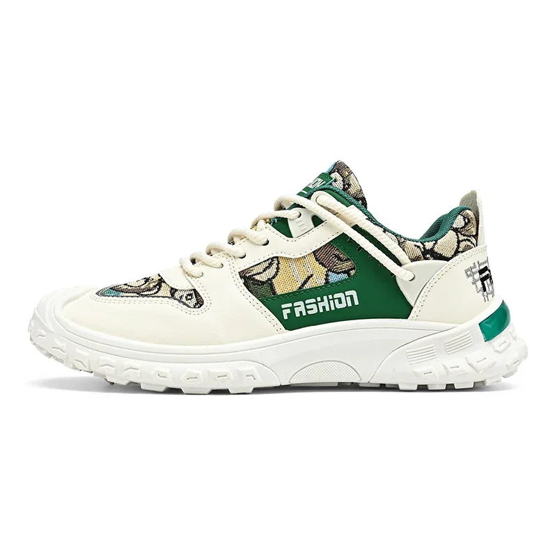 Autumn Men Casual Cricket Shoes 2024 Fashion Trend Sneakers Walking Skateboard For Boys Youth Retro Style Board Shoes