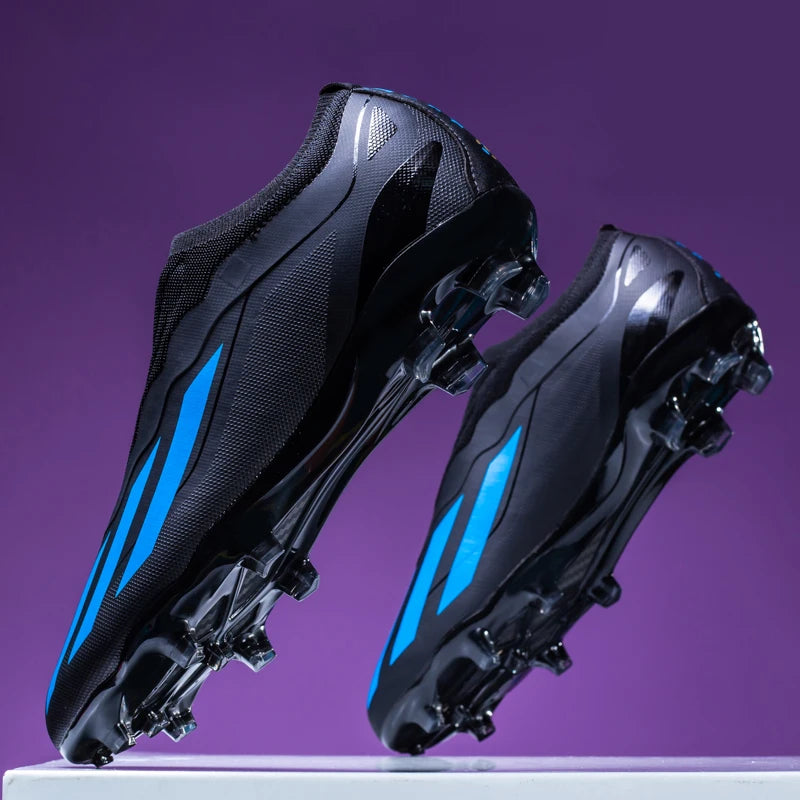 Original Men's Soccer Shoes  Non-Slip Turf Soccer Unisex Cleats AG/TF Training Slip On Football Shoes Kids Sneaker Free Shipping