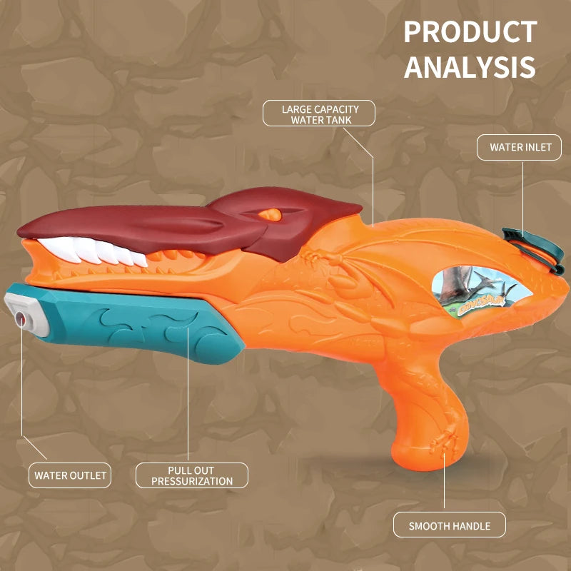 Kid Toy Water Gun Dinosaur Summer Outdoor Sport Swimming Pool Sandbeach Play Water Gun Bath Toys Children Gifts