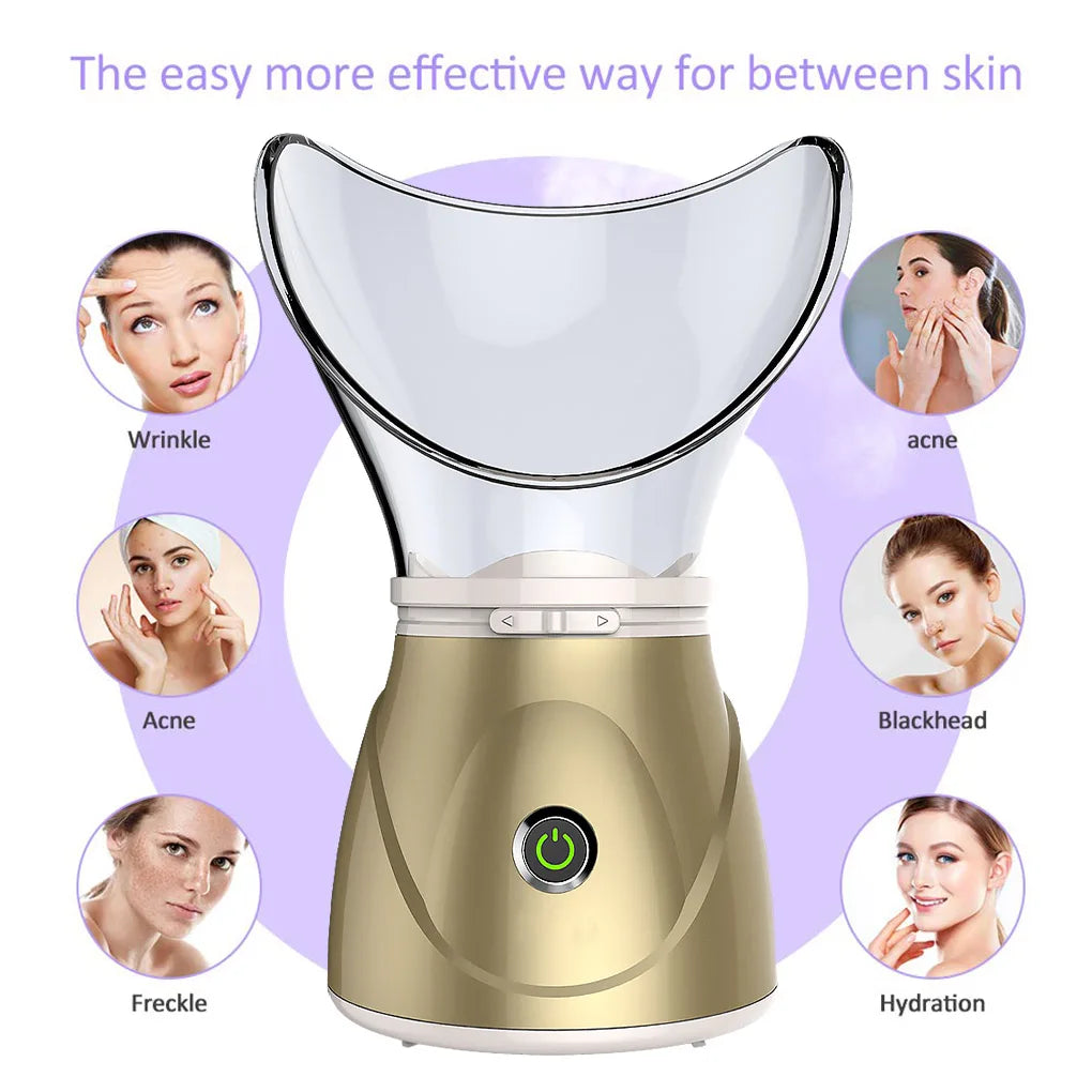 Face Steamer Facial Heating Sprayer Skin Moisturizing Pore Cleaner Facial Hot Fog Steamer Home Care Skin Humidifier SPA Machine