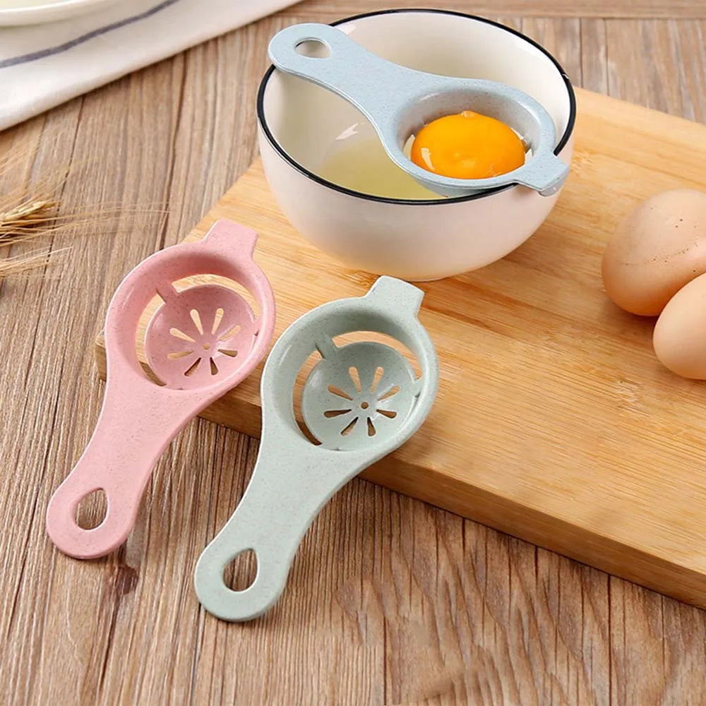 1PC Egg Yolk Separator Divider Plastic Convenient Household Eggs Tool Separates Sieve Cooking Baking Tool Kitchen Accessories