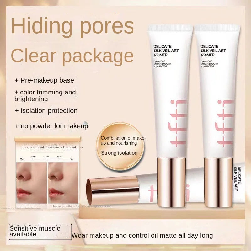 Pre Makeup Cream 3-in-1 Isolating Oil Controlling Invisible Pore Priming Brightening Concealer Moisturizing Facial Cosmetics