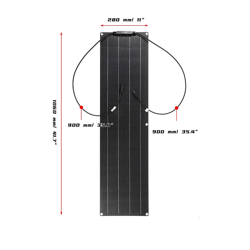 High Quality 50W Monocrystalline Silicon Solar Panel ETFE Flexible Waterproof Solar Panel For Rooftop Power Generation, Tents
