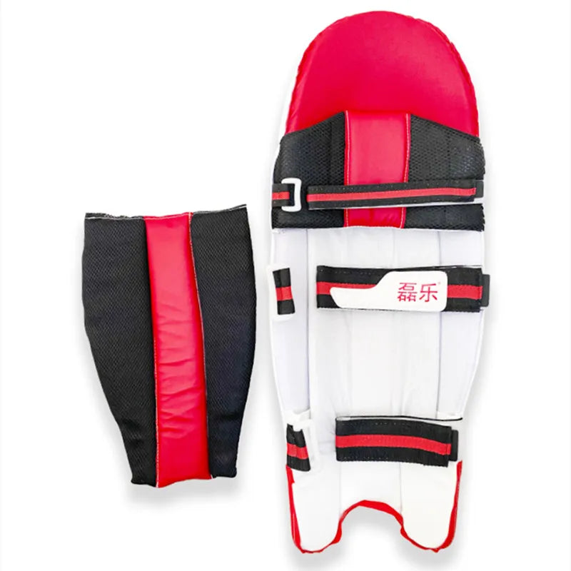 Cricket Batting Pads Adult Thickened Leg Protection Detachable Breathable Lightweight White Shin Guard