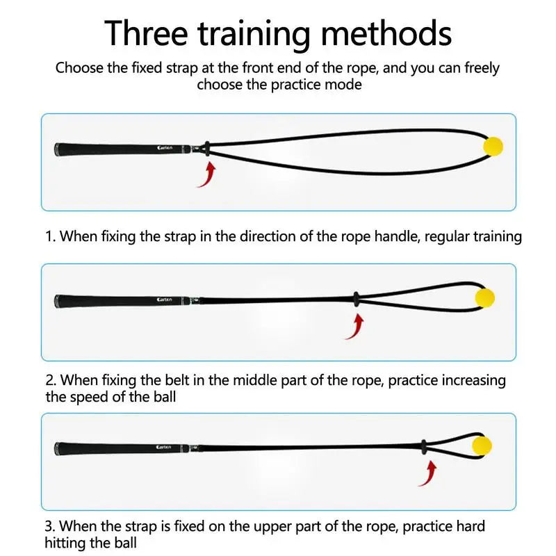 Durable Golf Swing Training Aid Practice Rope Trainer Equipment Portable Golf Swing Rope for Beginner Sporting Accessories