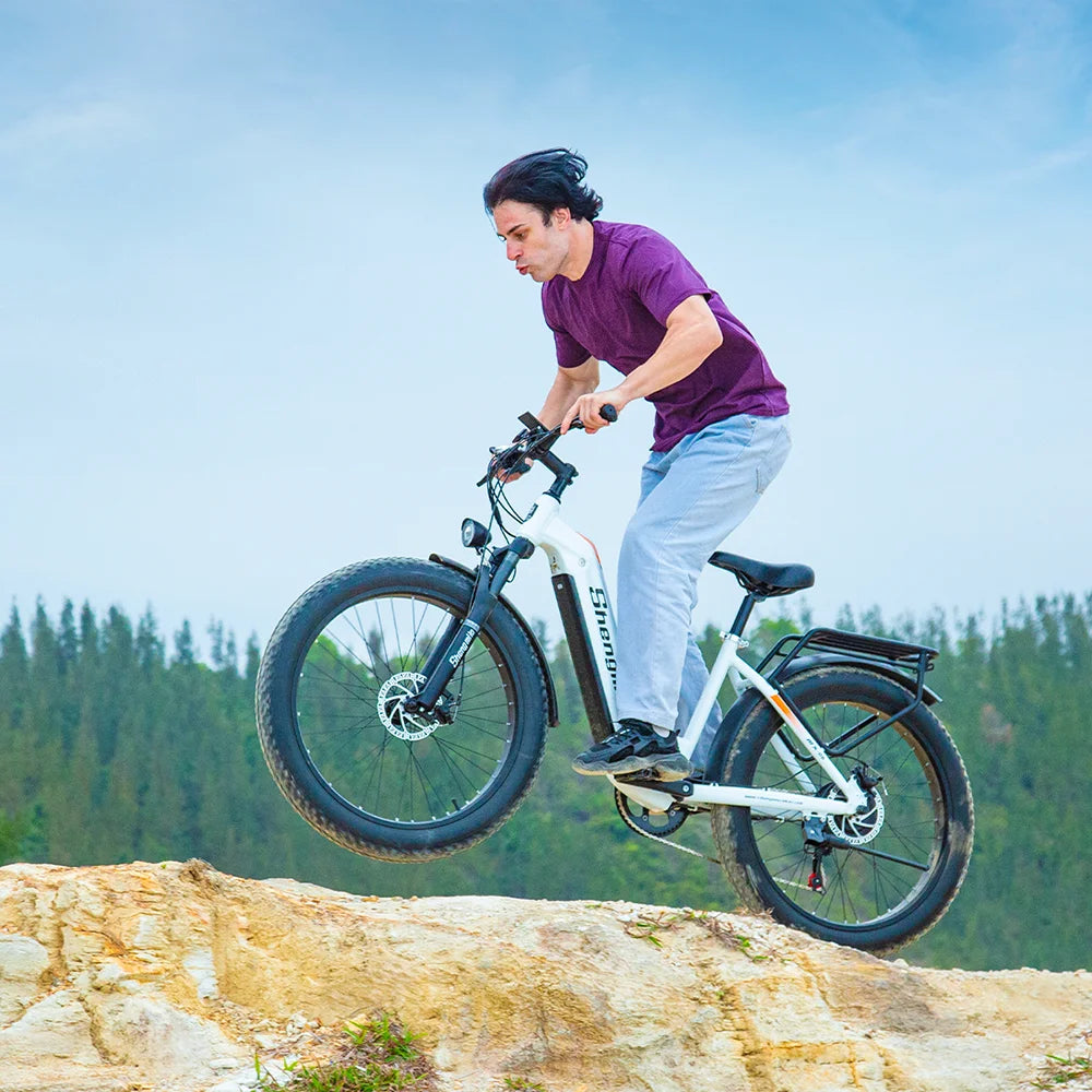 Shengmilo MX06 Electric Bike 1000W Bafang  Electric Bicycle Fat bike electric 26" E-bike 48V 17.5AH Battery Ebike
