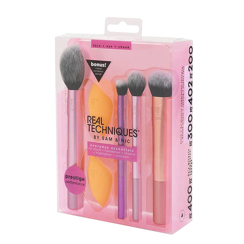 Real Techniques Professioanl Makeup Brushes Set Beauty Tools Soft Fluffy for Cosmetics Foundation Powder Eyeshadow Blending Face