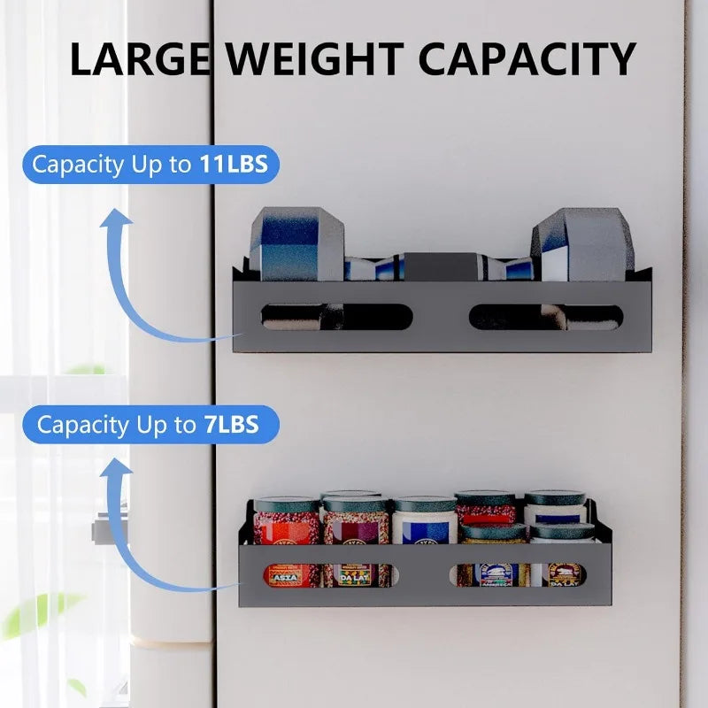 Household Non Perforated Magnetic Storage Rack Can Hold Seasoning Bottles Bathroom Toiletries Doorstep Foyer To Store Items