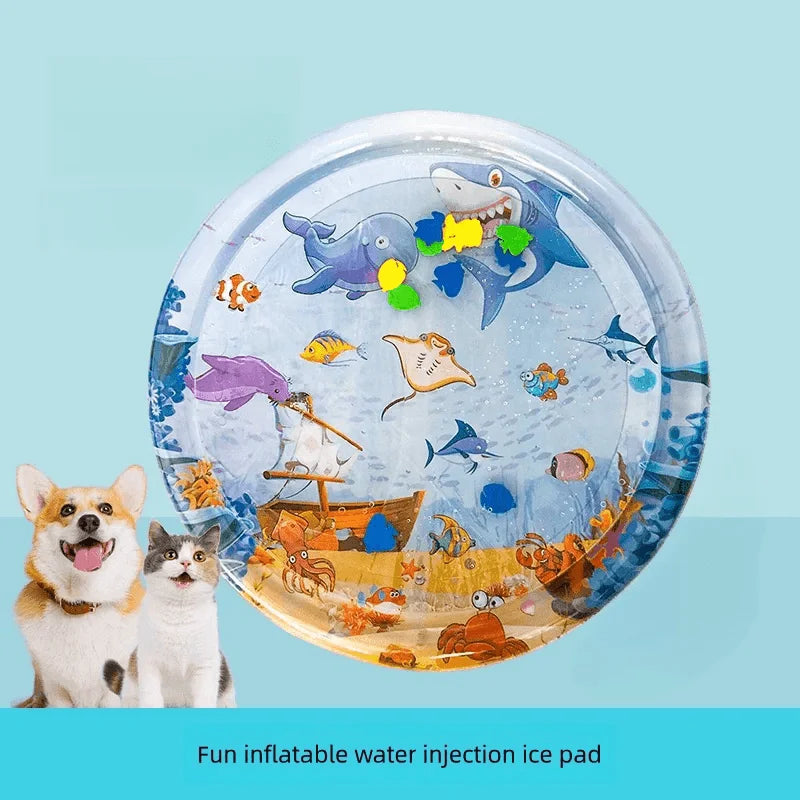 Summer Cooling Pet Water Bed Cushion Ice Pad Dog Sleeping Square Mat for Puppy Dogs Cats Pet Kennel Top Quality Cool Cold