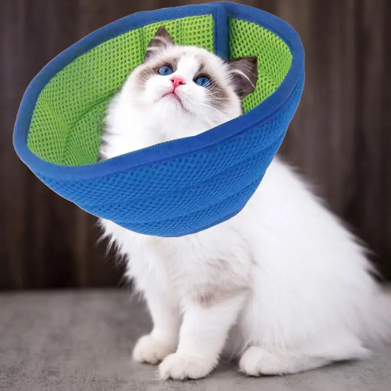 Pet Adjustable Collar Dog Neck Cone Recovery Collar Pet Anti-bite Elizabethan Collar Kitten Dogs Washable Cat Recovery Cone