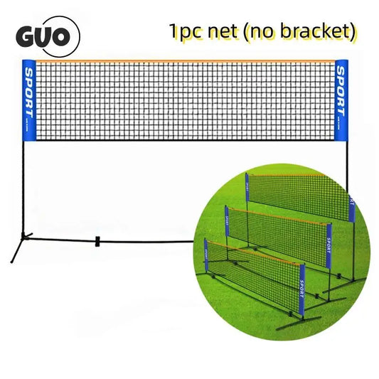 3.1/4.1/5.1/6.1M Portable Badminton Net Easy Setup Volleyball Net For Tennis Pickleball Training Indoor Outdoor Sports