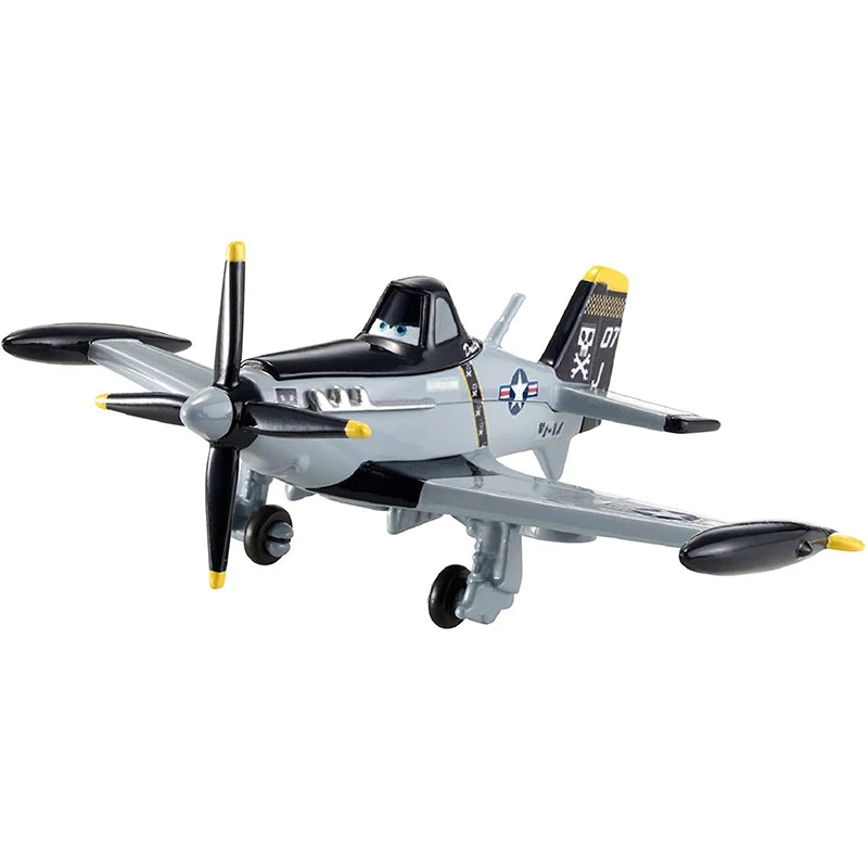 Disney Pixar Planes No.7 Dusty Crophopper Echo Bravo Fighter Skipper Aircraft Metal Airplane Model Toy for Boy Christmas Gift