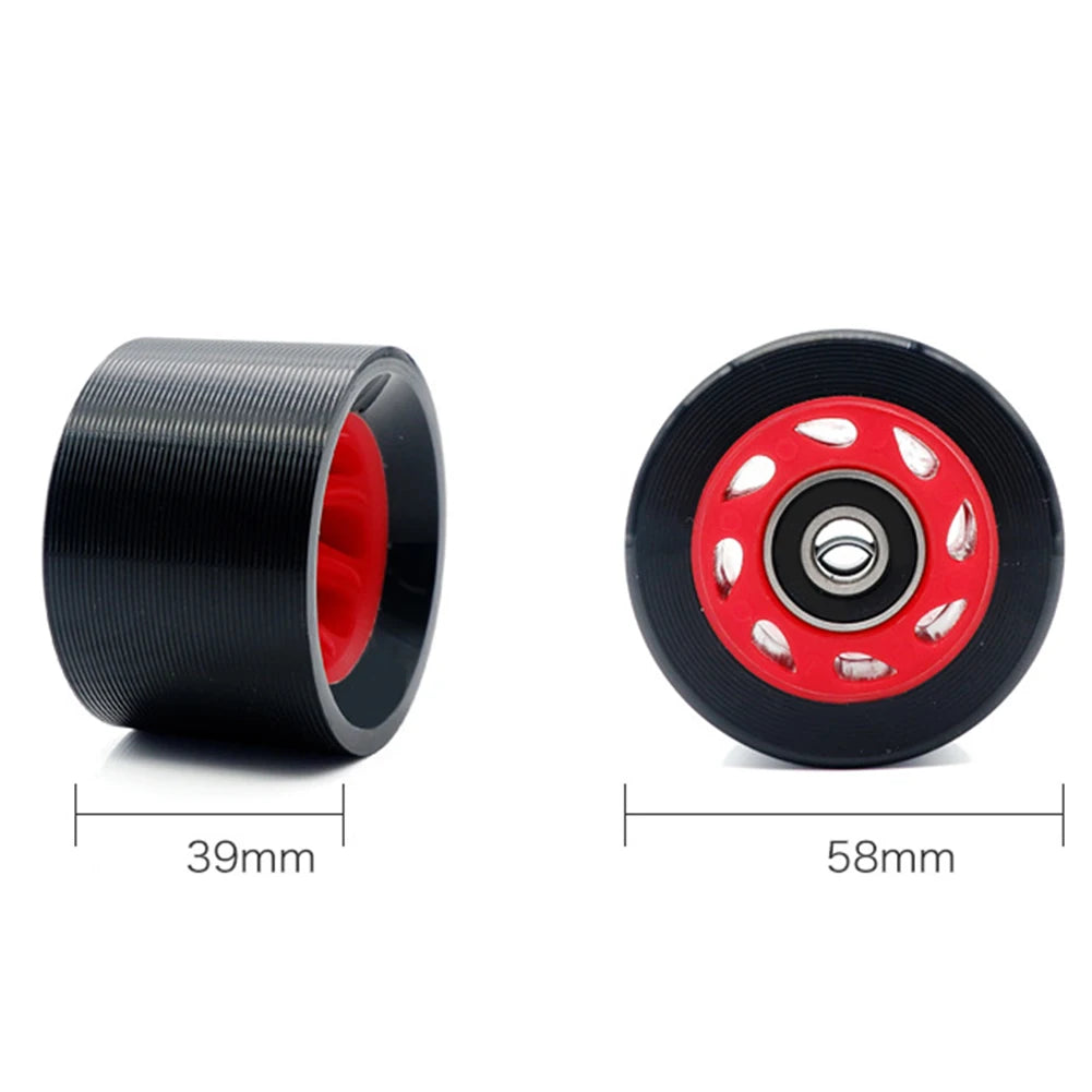 Skate Wheels Roller Skate Wheels Wheel With Wrench 58×39mm For Double Row Roller Skate Indoor Roller Quad Roller