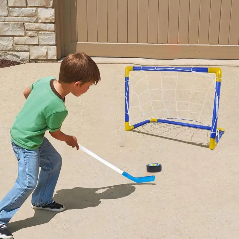 Hover Soccer Hockey Balls 2 In 1 Hockey Football Hockey Ball Pump Mini Soccer Goal Set Mini Soccer Set For Kids Gift Outdoor