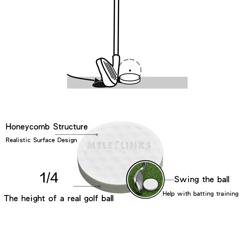 Golf Swing Trainer Flat Light Golf Practice Balls Indoor Outdoor Golf Trainning Aids For Iron Clubs Drop Shipping