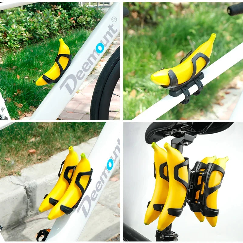 Banana Stand Holder Bottle Cage Preset Hole/ Seatpost Top Tube Mount Bicycle Fruit Storage Rack Cycling Accessories